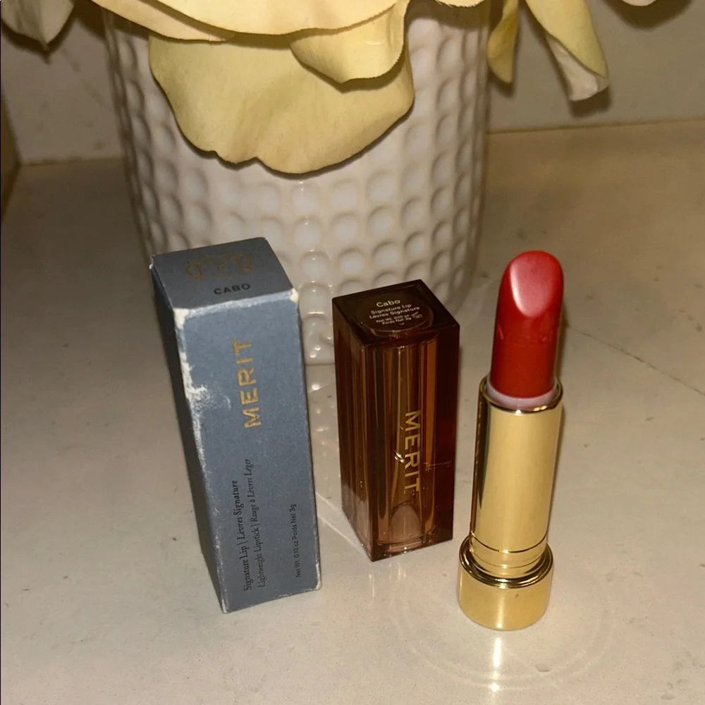 Merit Lipstick shade Cabo - Bold Red - Picture 1 of 2